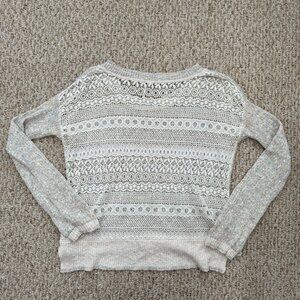 FREE‎ People Multicolor Yarn Crochet Knit Top S